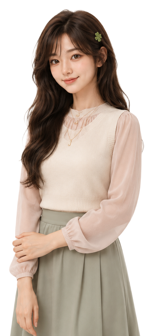 Mimii skincare character giving sun protection advice