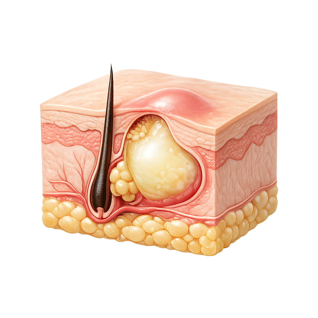 Illustration of cystic acne