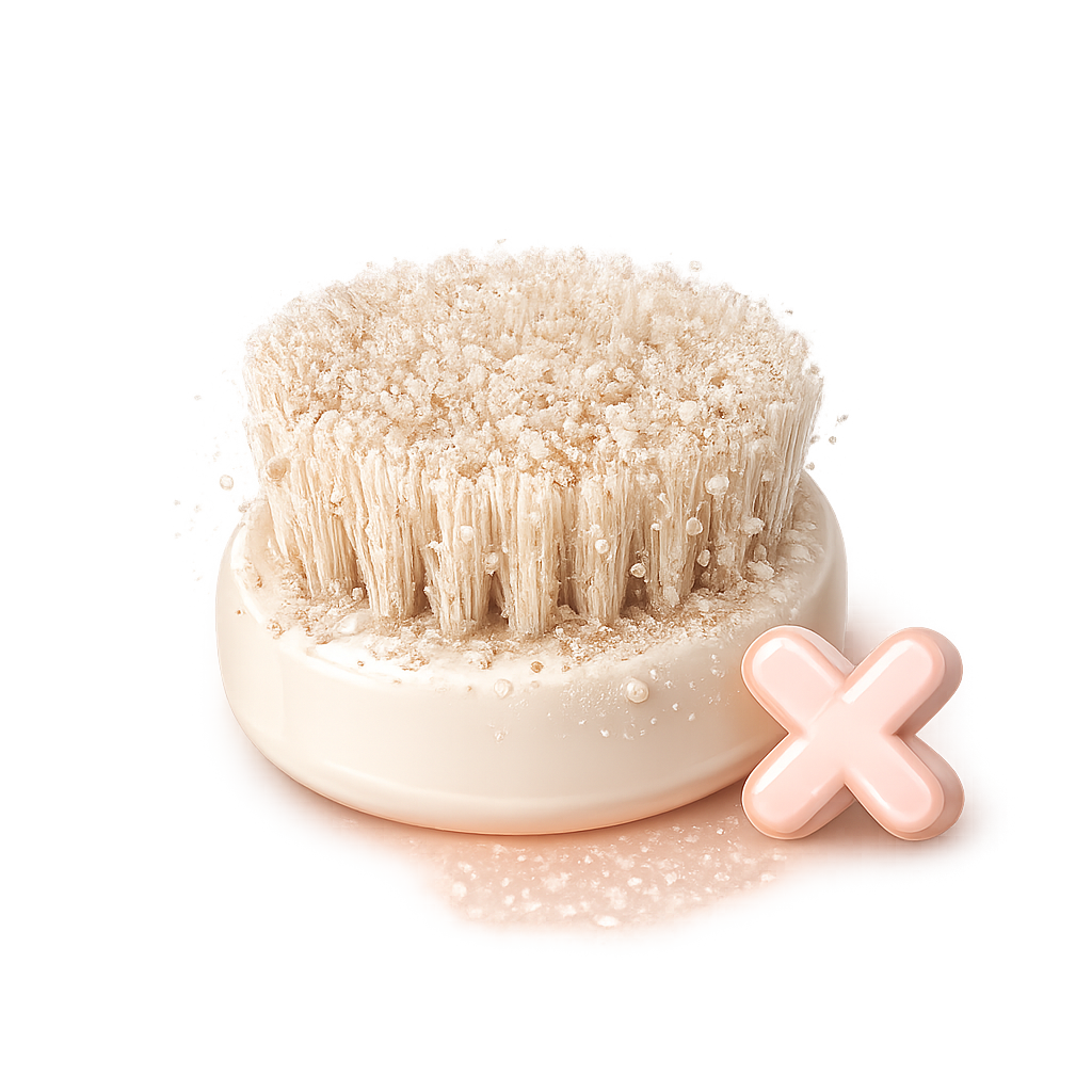 Avoid harsh scrubs