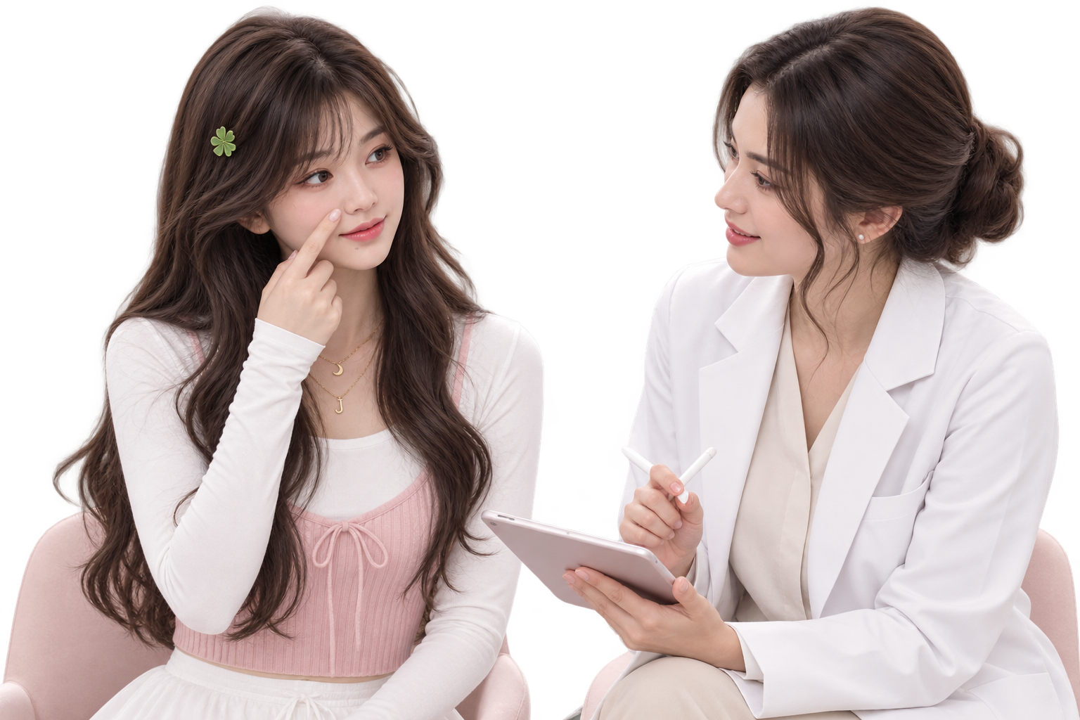 Skincare consultation illustration