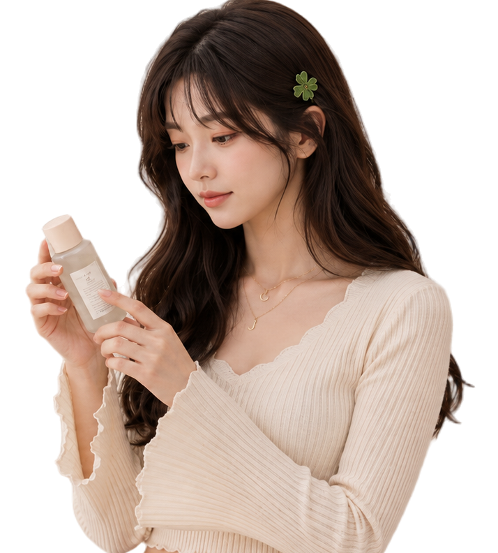 Mimii explaining sensitive skin