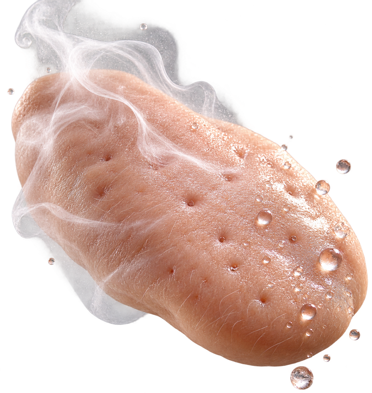 Illustration explaining that pores do not physically open and close like doors