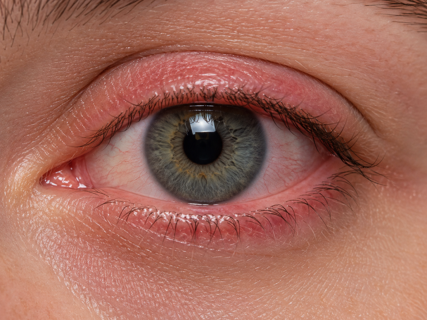 Illustration representing ocular rosacea