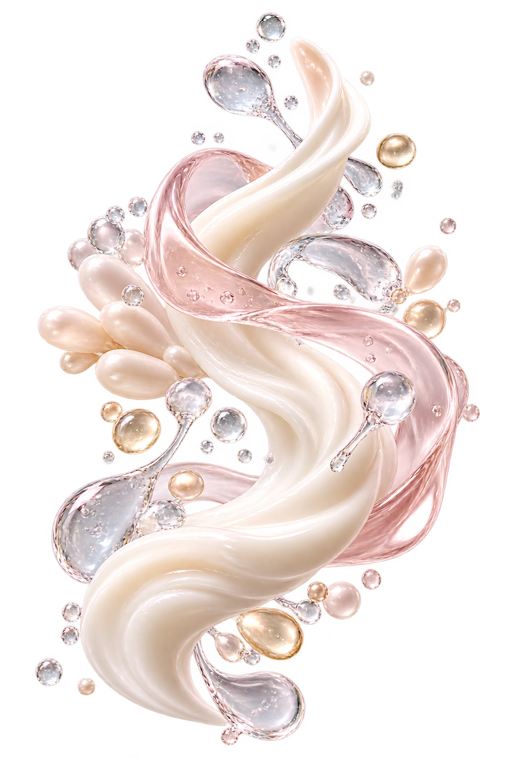 Illustration of gentle skincare ingredients