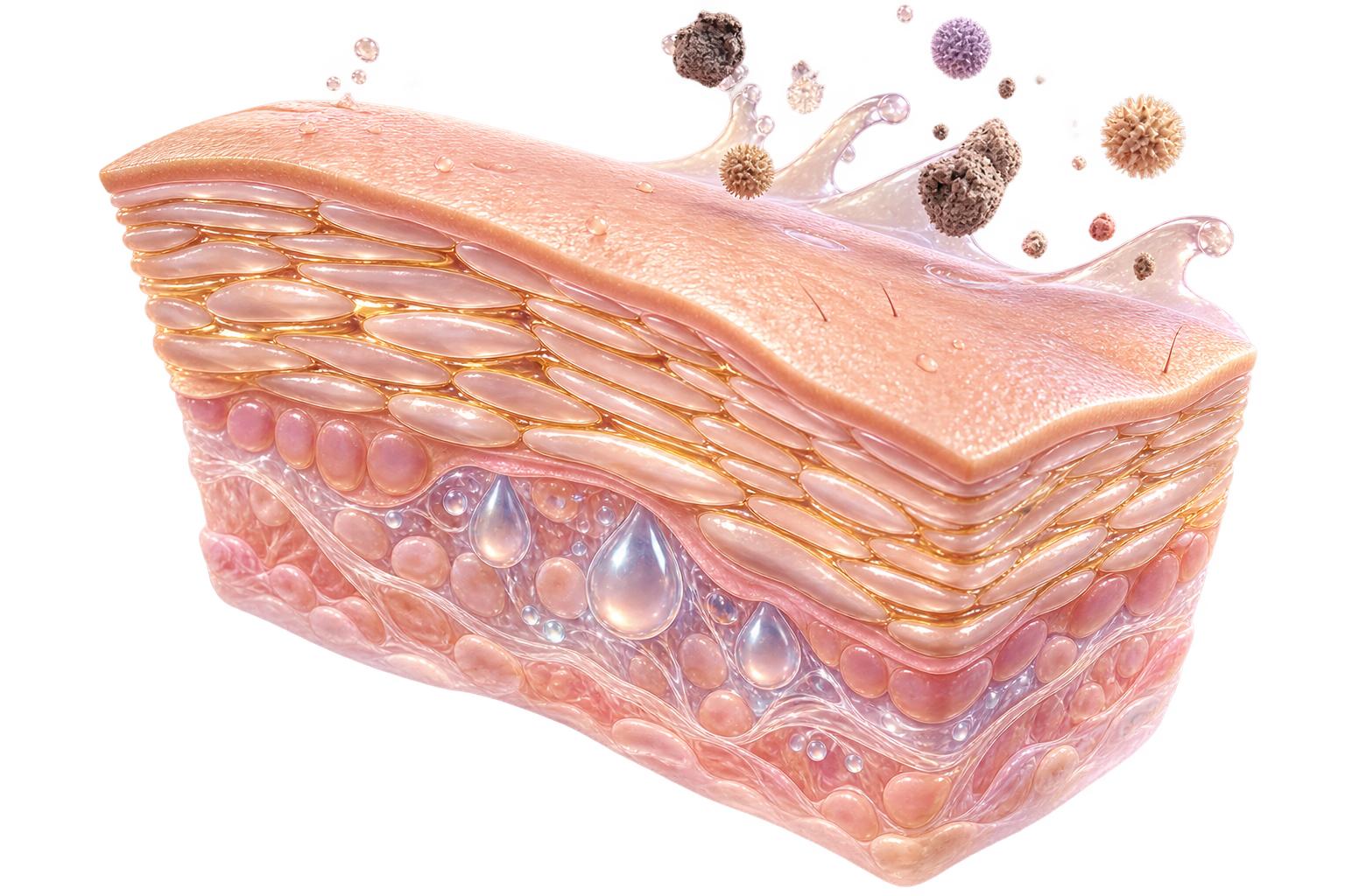 Illustration of the skin barrier
