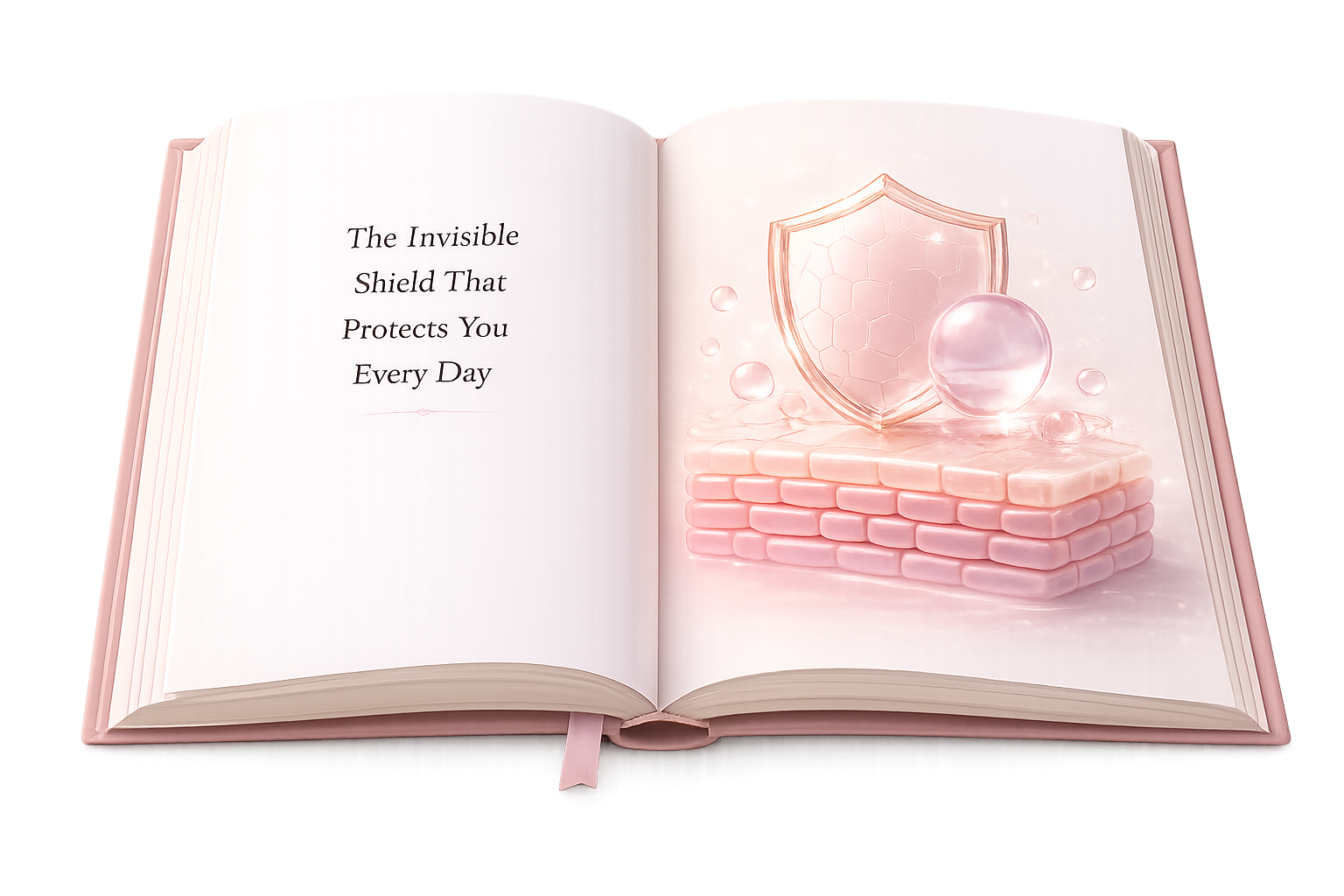 Open skincare education book
