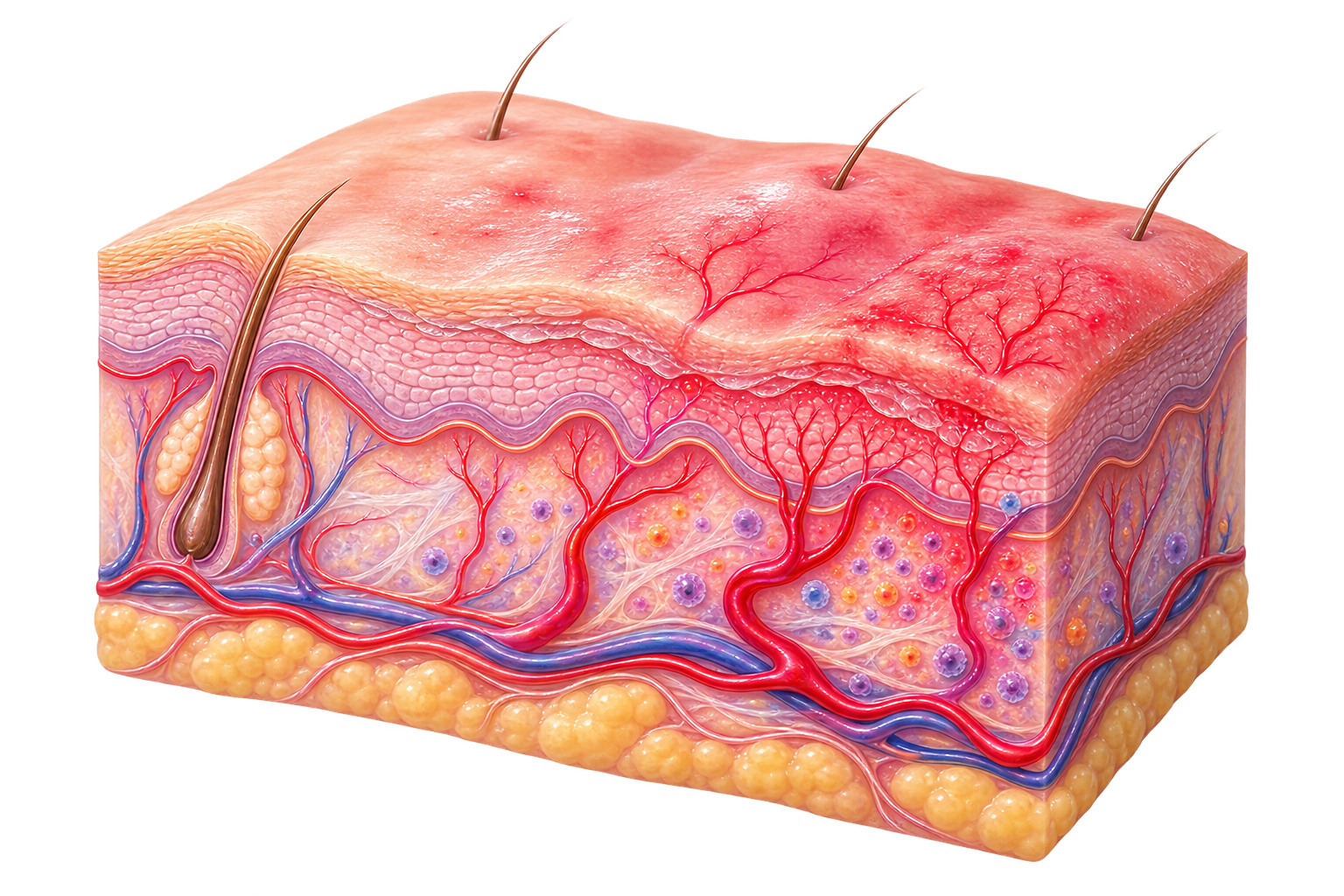 Visual representation of the rosacea inflammatory cycle
