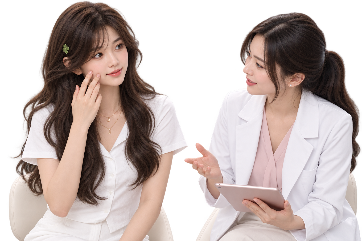 Skincare consultation illustration