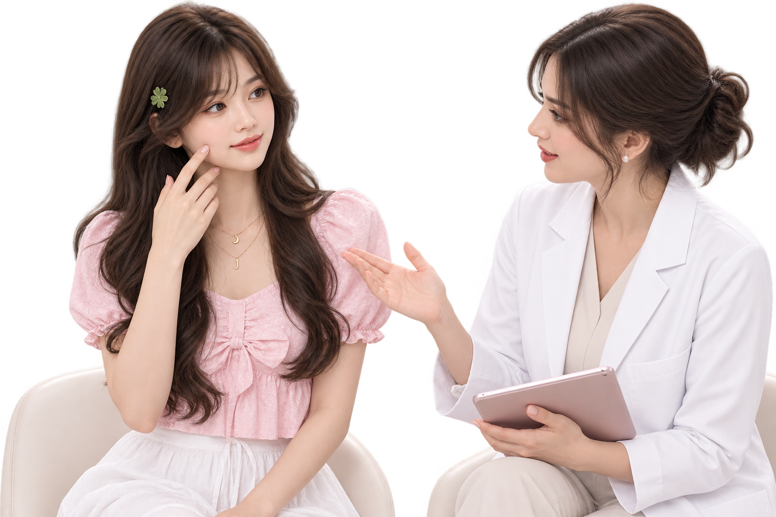 Skincare consultation illustration