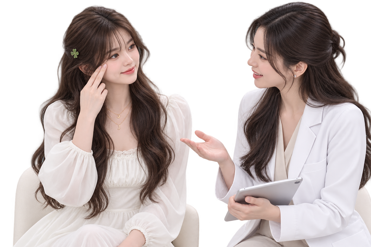 Skincare consultation illustration
